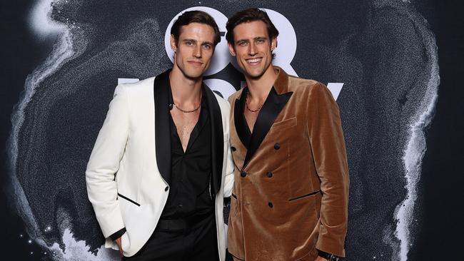 SYDNEY, AUSTRALIA - DECEMBER 06: Jordan Stenmark and Zac Stenmark attend the GQ Australia Men Of The Year Awards in association with BOSS at Bondi Pavilion, Bondi Beach. Photo: Brendon Thorne/Getty Images for GQ Australia.