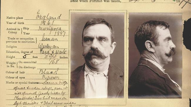 Conman and murderer Frank Butler was hanged in 1897. Picture: State Records NSW.