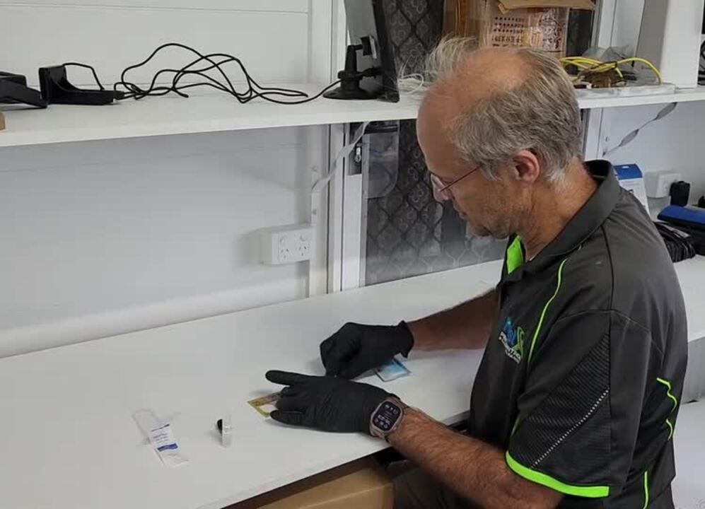 Methamphetamine testing demonstration