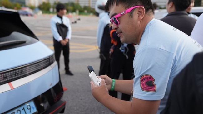 Hyundai customer Daniel Truong with the Ioniq 5 N.