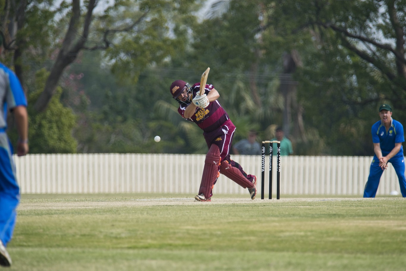 Troy Gurski bats for Bulls Masters against Australian Country XI in Australian Country Cricket Championships exhibition match at Heritage Oval, Sunday, January 5, 2020. Picture: Kevin Farmer