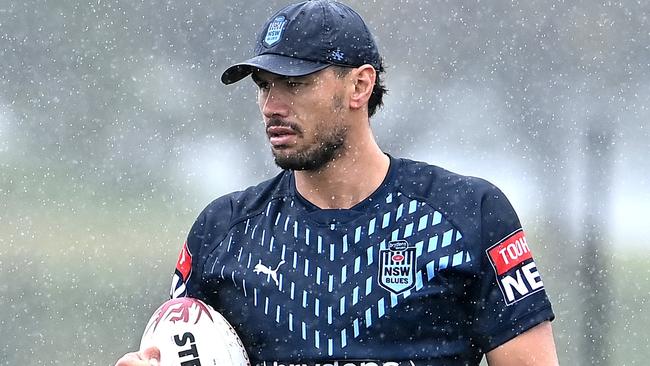 KINGSCLIFF, AUSTRALIA - JULY 06: Jordan McLean is seen during a New South Wales Blues State of Origin training session at Les Burger Fields on July 06, 2022 in Kingscliff, Australia. (Photo by Bradley Kanaris/Getty Images)