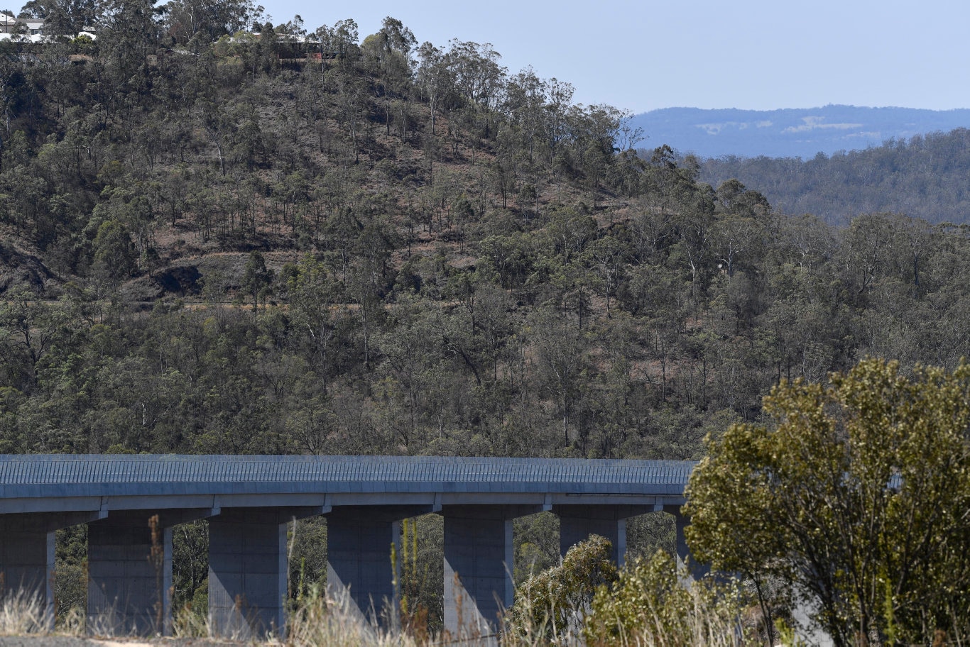 Toowoomba Second Range Crossing viaduct is seen during a media preview before opening, Friday, September 6, 2019. Picture: Kevin Farmer