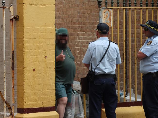 A thumbs-up in the yard. Picture: News Corp