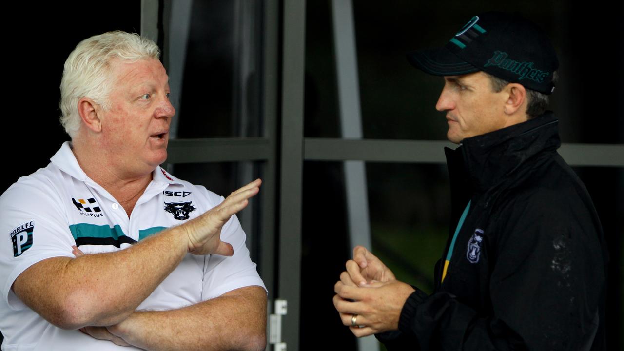 Phil Gould and Ivan Cleary during their first stint at the Panthers together.