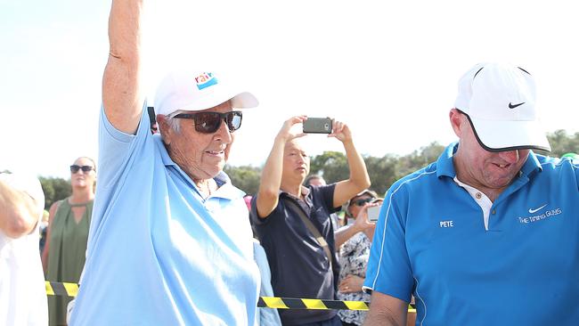 Patron Dawn Fraser fired the starting pistol. Picture: Danny Aarons