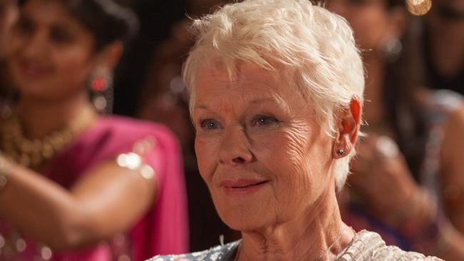 Judi Dench in The Second Best Exotic Marigold Hotel.