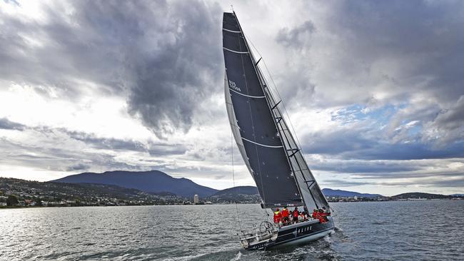 Alive claims line honours in the 2020 Launceston to Hobart yacht race. Picture: Zak Simmonds