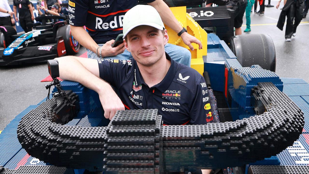 Max Verstappen in his Lego Red Bull. Photo: Mark Thompson/Getty Images/AFP.