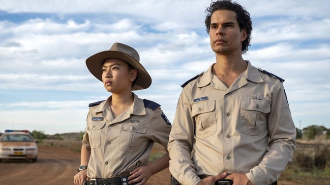 Grace Chow (left) in Mystery Road: Origins. Picture: David Dare Parker