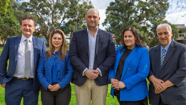 Ron Bezic (far left), Ward 1, Liberal. Picture: Supplied