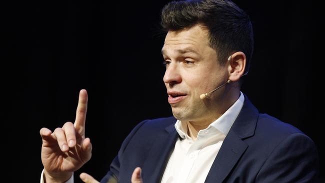 Director and co-founder of The Demographics Group Simon Kuestenmacher was the keynote speaker at the Cairns Post's Future Cairns event. Picture: Brendan Radke