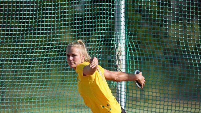 Taryn Gollshewsky training for the Commonwealth Games. Picture: Mike Knott BUN230118TARYN14