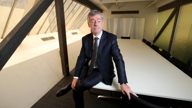 Westpac chairman Lindsay Maxsted at his office in Melbourne. Picture: David Geraghty