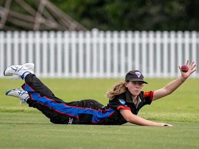 Great fielding from Ebony Winston. Picture: Julian Andrews