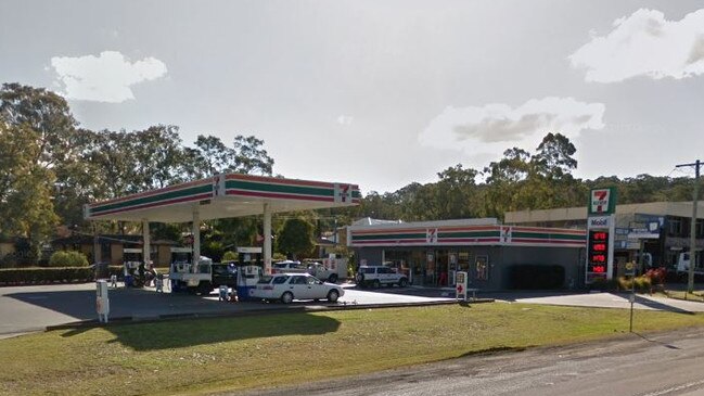 The 7-Eleven at Wyong where Holland stole the milk and doughnut truck. Picture: Google