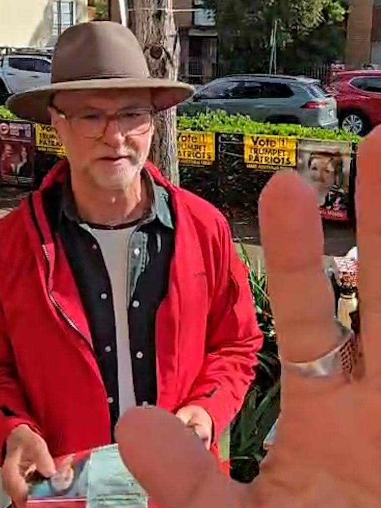 Labor Senator Tony Sheldon at the polling booth in Fowler. Picture: Supplied