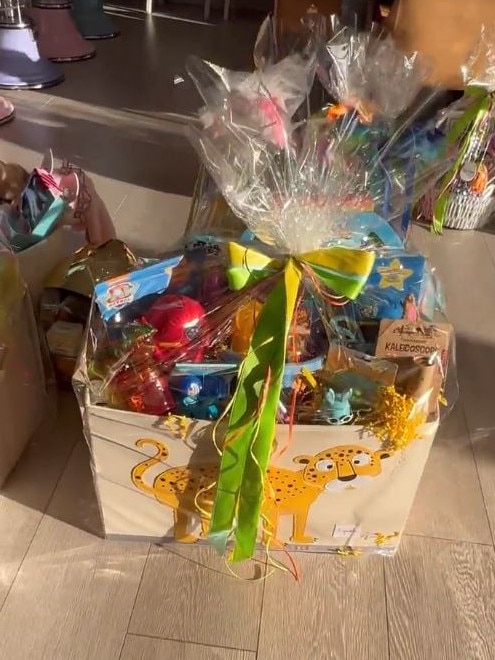 The Easter baskets had toys inside for the grandkids. Picture: Instagram/Kim Kardashian