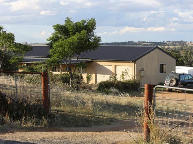 Police raided the Young property. Picture: Brad Newman