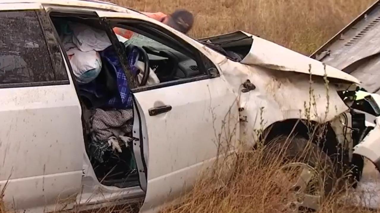 A 28-year-old Mackay man was flown to Rockhampton Hospital with serious injuries. Picture: 7News Mackay