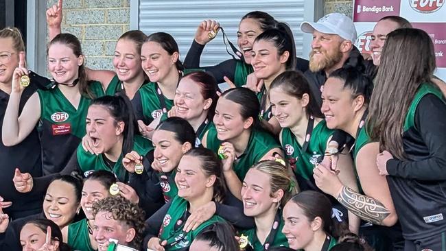 Greenvale celebrates its premiership. Photo: Facebook.