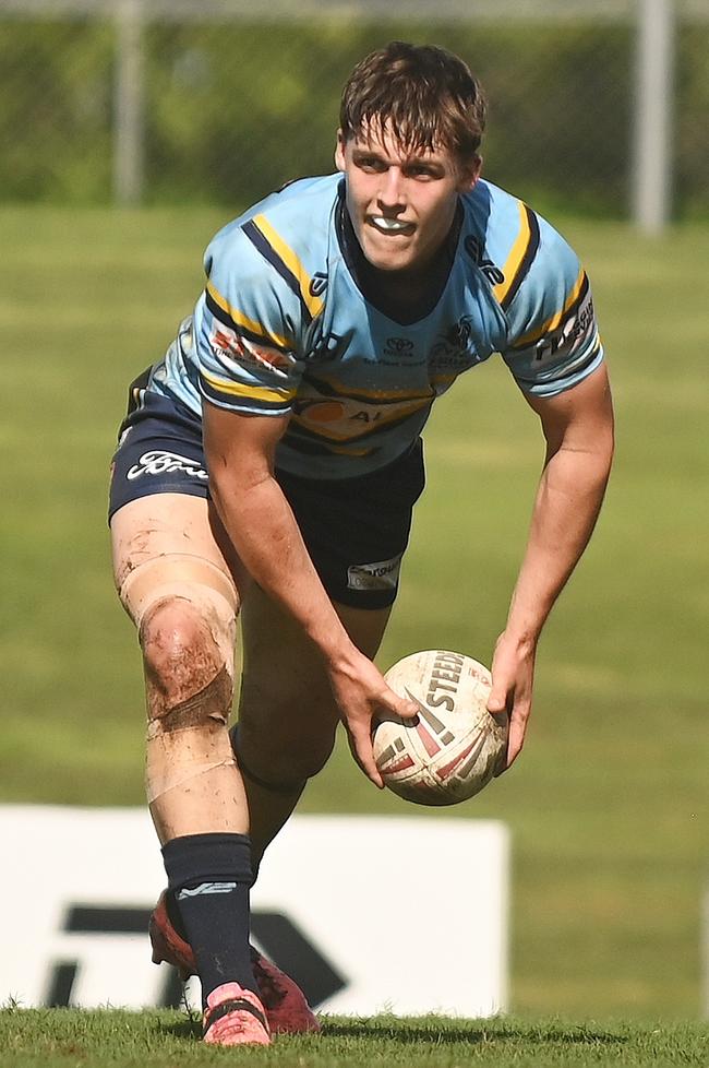 Sonny Herdegen from Devils. Cutters vs Devils Mal Meninga Cup BB Print Stadium, Mackay Saturday 5 April 2025 Picture:Michaela Harlow
