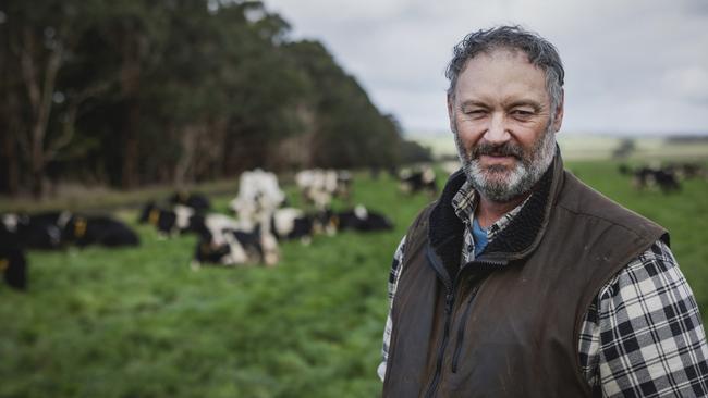 Larpent dairy farmer Mark Billing. Picture: Nicole Cleary