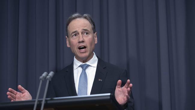 Health Minister Greg Hunt says 2021 will be the “year of COVID vaccines”. Picture: NCA NewsWire/Gary Ramage