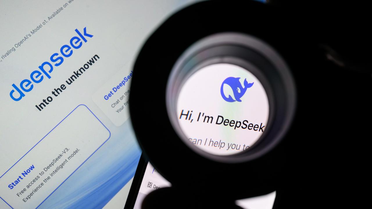 Deepseek is a new AI chatbot app developed by China that has sent shockwaves through the tech world and quickly grabbed the attention of governments. Picture: Leon Neal/Getty Images