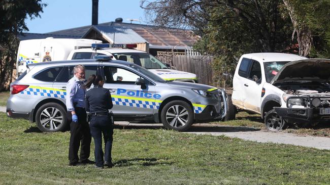 Tasmania Police in attendance. A prisoner allegedly escaped from Risdon Prison. Picture: Nikki Davis-Jones