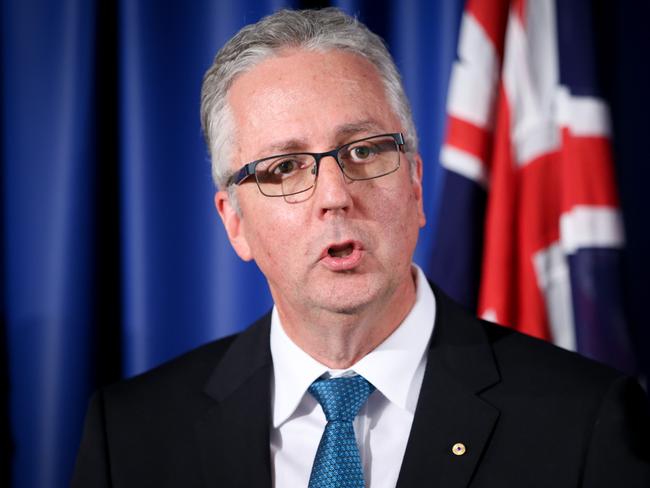 Education Department secretary Mark Scott said the school refused to implement a government-funded deradicalisation program. Picture: Renee Nowytarger