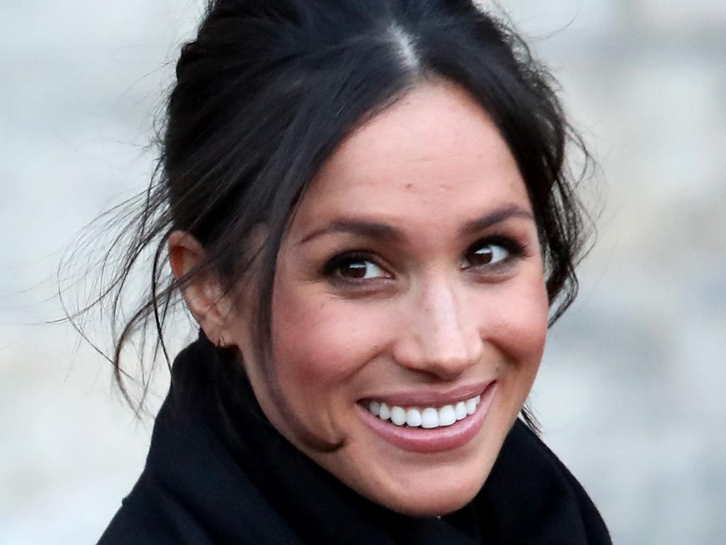 CARDIFF, WALES - JANUARY 18: Meghan Markle departs from a walkabout at Cardiff Castle on January 18, 2018 in Cardiff, Wales. Picture: Getty