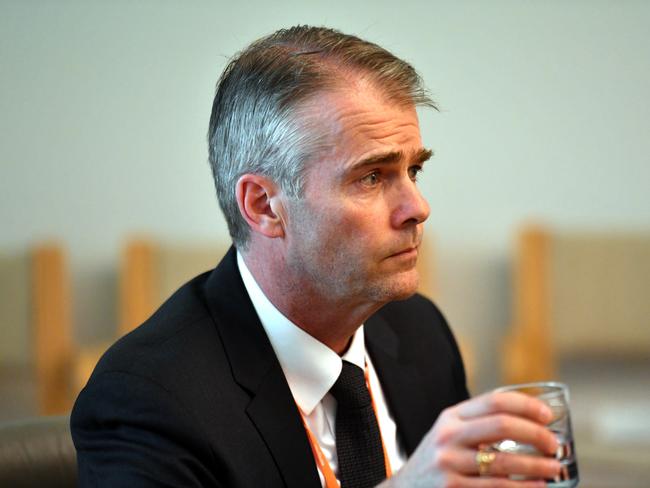 Leading Age Services Australia CEO Sean Rooney at an Aged Care Roundtable with Prime Minister Scott Morrison at Parliament House in Canberra, Tuesday, September 18, 2018. (AAP Image/Mick Tsikas) NO ARCHIVING