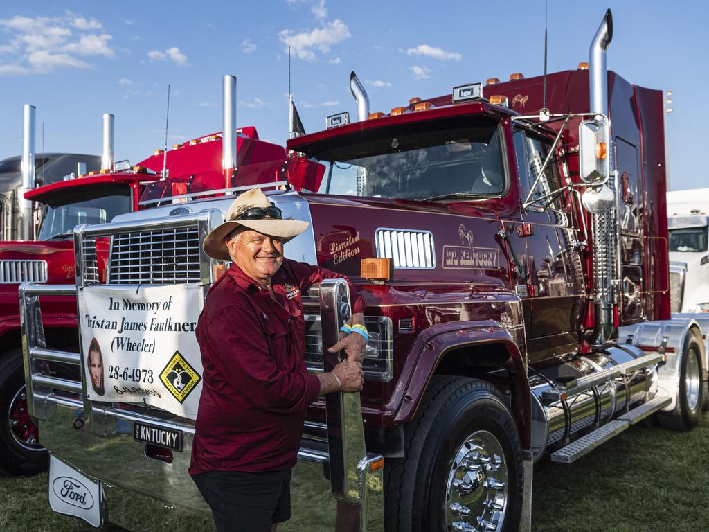 Ray Oppermann at Lights on the Hill Trucking Memorial at Gatton Showgrounds, Saturday, October 5, 2024. Picture: Kevin Farmer