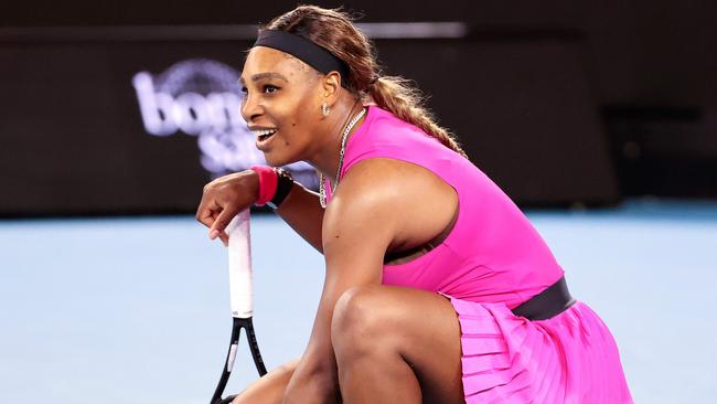 Serena Williams withdrew from the Yarra Valley Classic with a shoulder problem. Picture: AFP