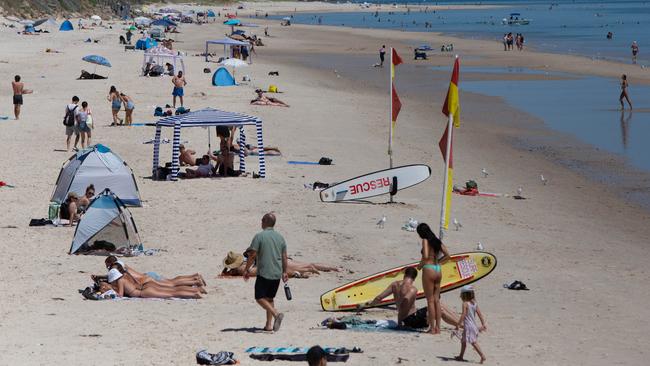 Henley Beach 3 during Adelaide’s last hot spell in January. Picture: Brett Hartwig