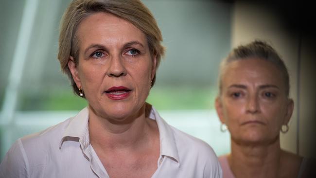 Environment Minister Tanya Plibersek and her Northern Territory counterpart Kate Worden. Picture: Pema Tamang Pakhrin