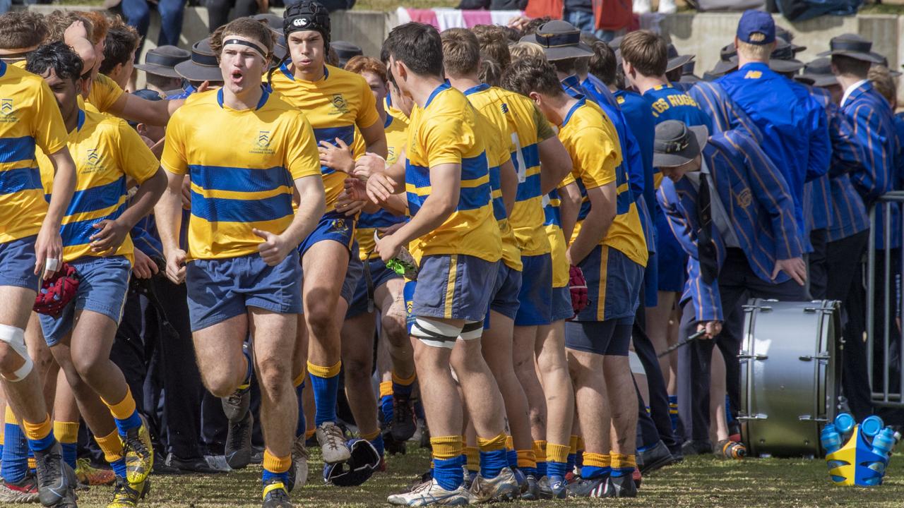 Second XVs Downlands vs TGS. O'Callaghan Cup day at Downlands College. Saturday, August 6, 2022. Picture: Nev Madsen.