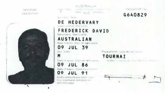 One of the nine Australian passports under seven names that Ric Blum managed to obtain.