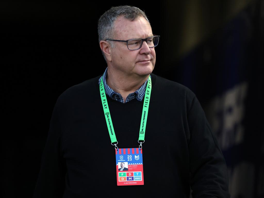 He has no official job title, but Blake Cannavo has power and influence at the Newcastle Knights. Picture: Getty Images.