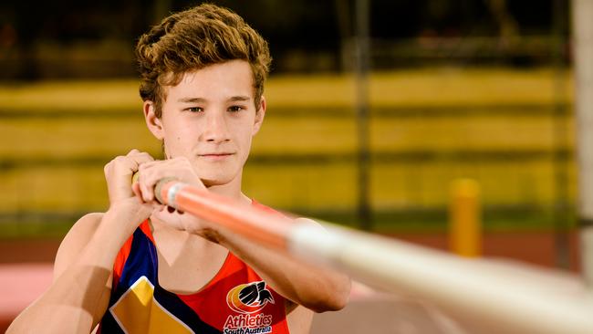 A teenage Kurtis Marschall in 2013. Picture: Roy Vandervegt