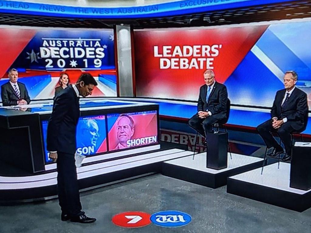 Viewers criticised the hosts for not making the two leaders properly answer questions.