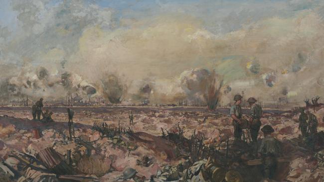 Frank Crozier’s Bombardment of Pozieres, July 1916. Courtesy: Australian War Memorial