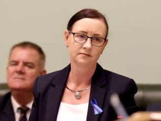 Health Minister Yvette D'Ath during Question Time. Picture: Steve Pohlner