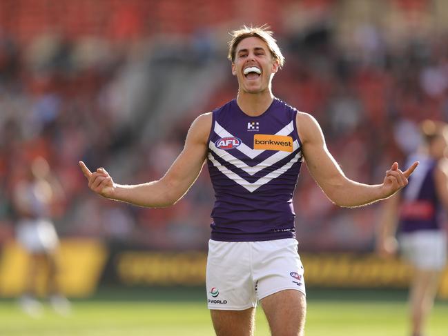 Jeremy Sharp and the Dockers find themselves outside the top eight. Picture: Jason McCawley/AFL Photos/via Getty Images.