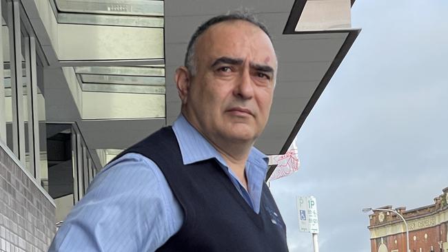 Ignatius Gavrilidis, former party promoter with Golden Dawn, leaving Bankstown Local Court on July 20, 2022. Gavrilidis pleaded guilty to one charge, not guilty to another. Picture: Paul Brescia