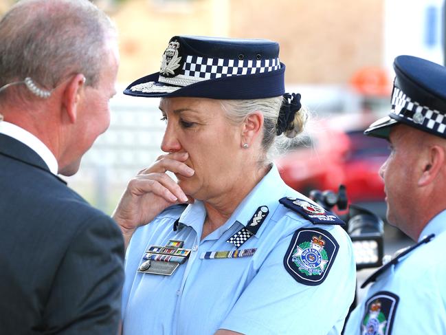 Queensland Police Commissioner Katarina Carroll at Chinchilla police station on Tuesday. Picture: David Clark/NCA NewsWire