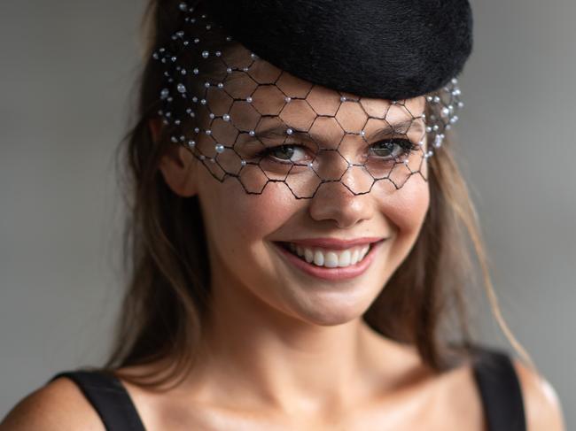 SYDNEY, AUSTRALIA - APRIL 01: Lucia Hawley attends The Star Championships - Day 1 at Royal Randwick Racecourse on April 01, 2023 in Sydney, Australia. (Photo by Wendell Teodoro/Getty Images for the ATC)