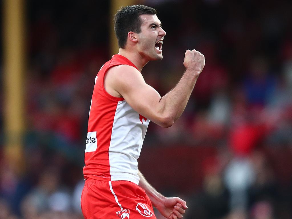 McDonald’s new contract with the Swans will take him through to the end of 2028. Picture: Brett Costello