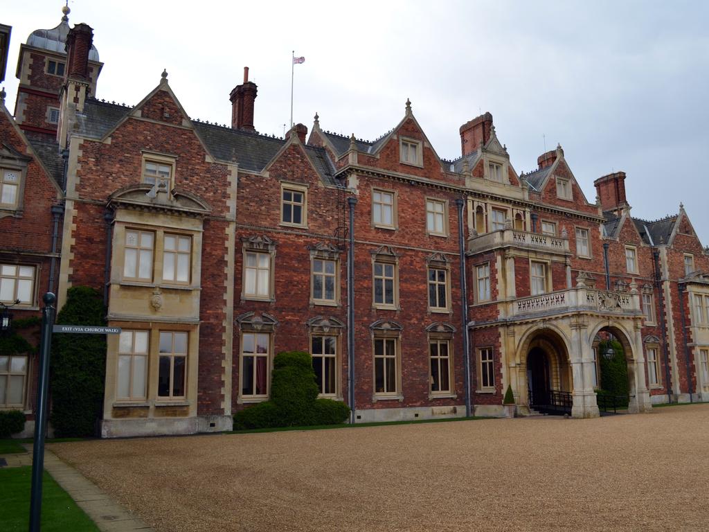 The grand house of four levels and more than 360 rooms which is the centrepoint of the Sandringham estate. Picture: AAP